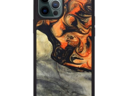 iPhone 12 Pro Max Wood+Resin Phone Case - Keara (Lava, 625008) Supply