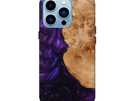 iPhone 14 Pro Wood+Resin Live Edge Phone Case - Toccara (Artist Pick, 627366) Online now