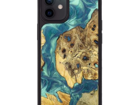 iPhone 12 Wood+Resin Phone Case - Archer (Mosaic, 626191) For Cheap