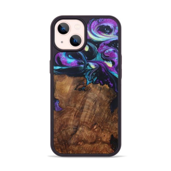 iPhone 14 Wood+Resin Phone Case - Ailyn (Purple, 625807) Sale