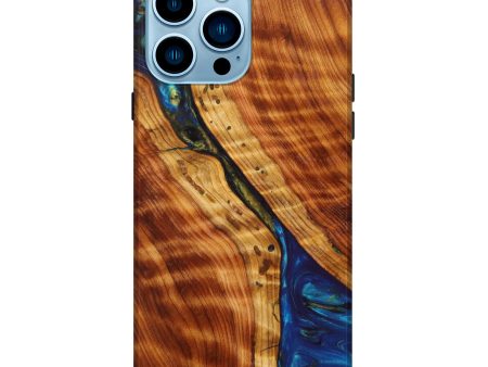 iPhone 14 Pro Max Wood+Resin Live Edge Phone Case - Johnie (Artist Pick, 627368) For Cheap