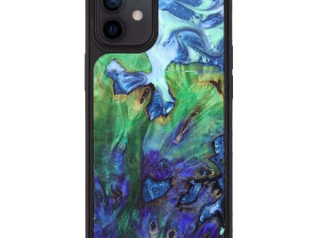 iPhone 12 Wood+Resin Phone Case - Quinn (Blue, 625855) Discount