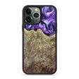 iPhone 13 Pro Max Wood+Resin Phone Case - Abram (Purple, 627468) For Discount