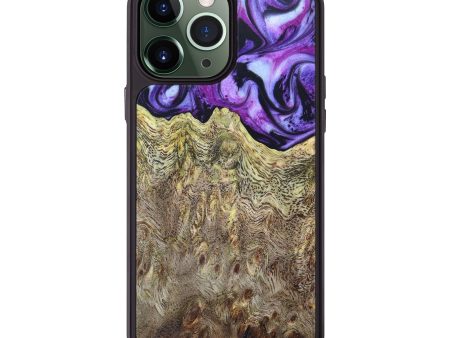 iPhone 13 Pro Max Wood+Resin Phone Case - Abram (Purple, 627468) For Discount