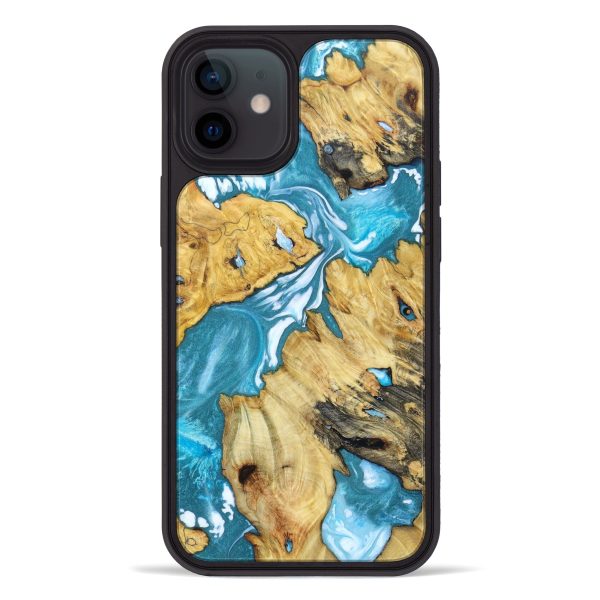 iPhone 12 Wood+Resin Phone Case - Ailyn (Mosaic, 626941) Cheap