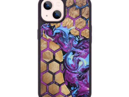 iPhone 14 Wood+Resin Phone Case - Emberlyn (Pattern, 625791) For Discount