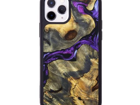 iPhone 11 Pro Wood+Resin Phone Case - Loren (Purple, 627459) on Sale