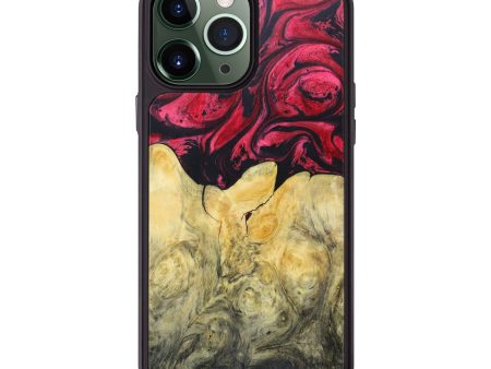 iPhone 13 Pro Max Wood+Resin Phone Case - Yair (Red, 625587) Online Hot Sale