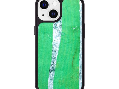 iPhone 13 Wood+Resin Phone Case - Ailyn (Green, 628596) Online Hot Sale