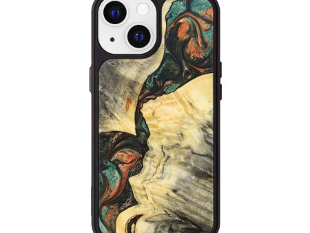 iPhone 13 Wood+Resin Phone Case - Audrina (Green, 626526) Discount