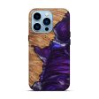 iPhone 14 Pro Wood+Resin Live Edge Phone Case - Wells (Purple, 626009) Online Hot Sale