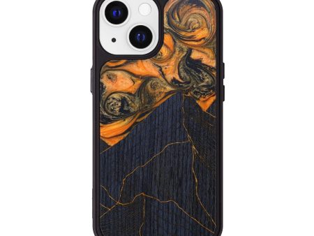 iPhone 13 Wood+Resin Phone Case - Amina (Lava, 624889) Sale