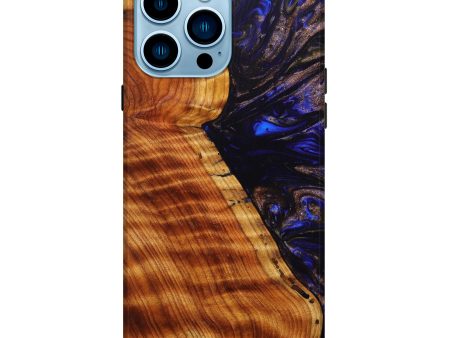 iPhone 14 Pro Max Wood+Resin Live Edge Phone Case - Iva (Artist Pick, 630861) Hot on Sale