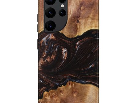 Galaxy S22 Ultra Wood+Resin Live Edge Phone Case - Jefferson (Metallic, 626641) Fashion