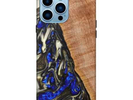 iPhone 14 Pro Max Wood+Resin Live Edge Phone Case - Rosalinda (Artist Pick, 626979) Sale