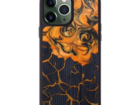 iPhone 13 Pro Max Wood+Resin Phone Case - Yareli (Lava, 625048) For Discount