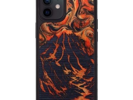 iPhone 12 Wood+Resin Phone Case - Aidan (Lava, 626664) Online now