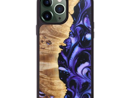 iPhone 13 Pro Max Wood+Resin Phone Case - Anakin (Purple, 629217) Online Sale