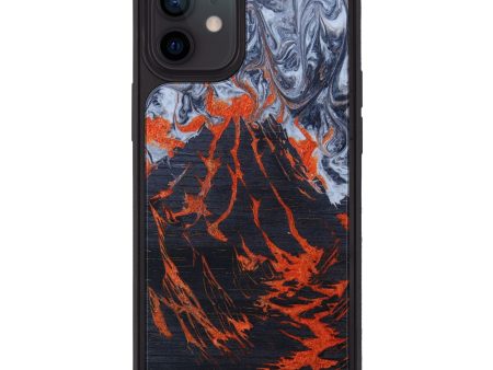 iPhone 12 Wood+Resin Phone Case - Arleth (Lava, 626051) Online Hot Sale