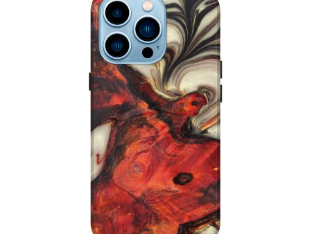 iPhone 14 Pro Wood+Resin Live Edge Phone Case - Ronda (Metallic, 626004) Online Sale