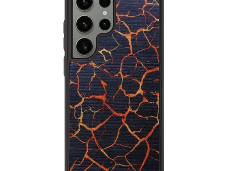 Galaxy S23 Ultra Wood+Resin Phone Case - Andon (Lava, 626048) For Discount