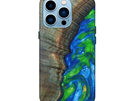 iPhone 14 Pro Wood+Resin Live Edge Phone Case - Brittani (Artist Pick, 626879) on Sale