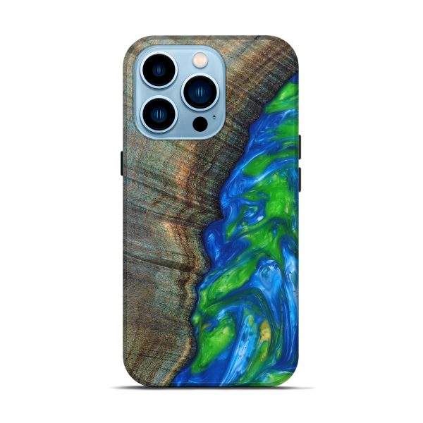 iPhone 14 Pro Wood+Resin Live Edge Phone Case - Brittani (Artist Pick, 626879) on Sale