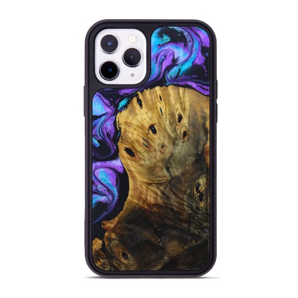 iPhone 11 Pro Wood+Resin Phone Case - Marcie (Purple, 631003) Fashion