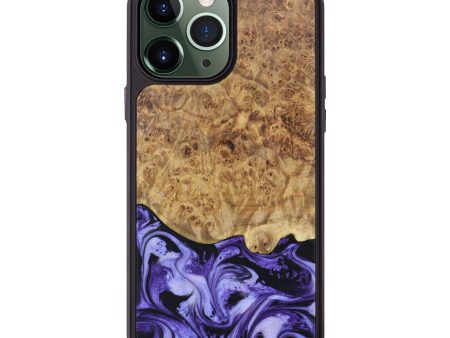 iPhone 13 Pro Max Wood+Resin Phone Case - Abril (Purple, 626458) Supply