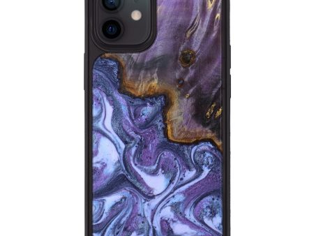 iPhone 12 Wood+Resin Phone Case - Sean (Purple, 626846) Online now