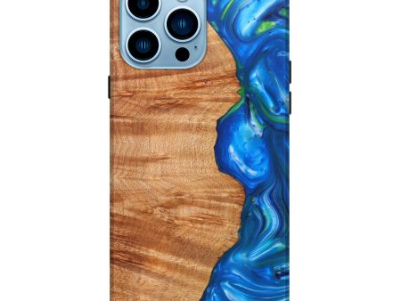 iPhone 14 Pro Max Wood+Resin Live Edge Phone Case - Deneen (Artist Pick, 627691) For Cheap