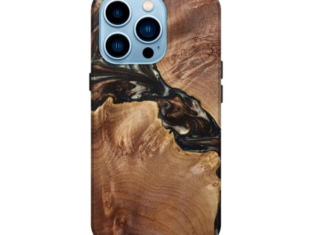 iPhone 14 Pro Wood+Resin Live Edge Phone Case - Brogan (Artist Pick, 625500) Supply