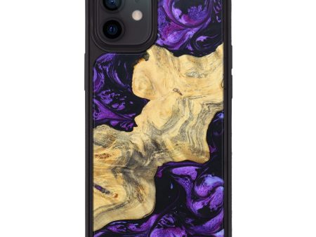 iPhone 12 Wood+Resin Phone Case - Mitch (Purple, 628324) Discount