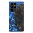 Galaxy S22 Ultra Wood+Resin Live Edge Phone Case - Neva (Blue, 626028) For Discount