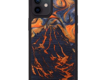 iPhone 12 Wood+Resin Phone Case - Lynnette (Lava, 627543) Online now