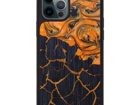 iPhone 12 Pro Max Wood+Resin Phone Case - Amaia (Lava, 624979) Online