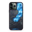 iPhone 13 Pro Max Wood+Resin Phone Case - Tristen (Blue, 628215) For Sale