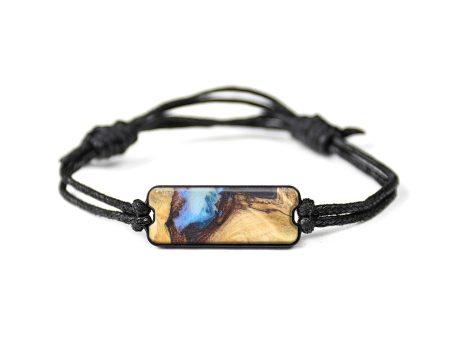 Classic Wood+Resin Bracelet - Sydni (Blue, 625901) Supply