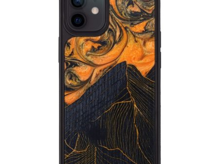 iPhone 12 Wood+Resin Phone Case - Theodore (Lava, 624996) Fashion