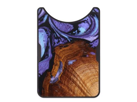 Alloy Burl Wood Wallet - Allen (Purple, 630823) Hot on Sale