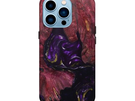 iPhone 14 Pro Wood+Resin Live Edge Phone Case - Nohely (Purple, 626973) Sale