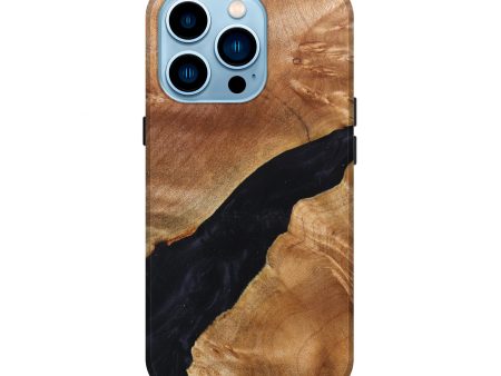 iPhone 14 Pro Wood+Resin Live Edge Phone Case - Chelsea (Artist Pick, 626333) Supply