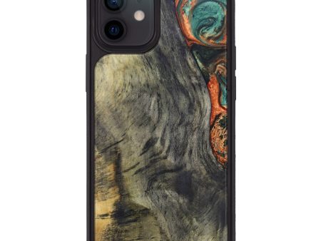 iPhone 12 Wood+Resin Phone Case - Grey (Buckeye Burl, 626474) Fashion