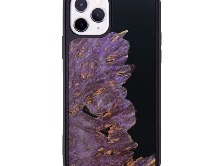 iPhone 11 Pro Wood+Resin Phone Case - Lanie (Black & White, 626269) on Sale