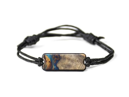 Classic Wood+Resin Bracelet - Turner (Teal & Gold, 627913) Online Sale