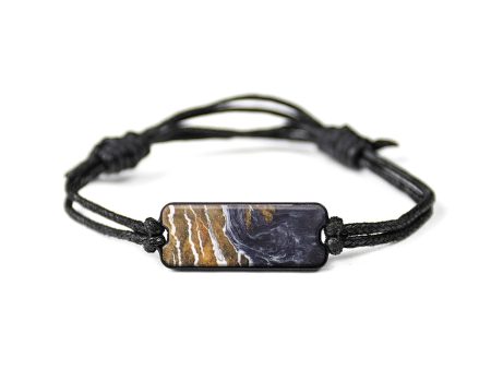 Classic Wood+Resin Bracelet - Tayler (Black & White, 628051) For Cheap