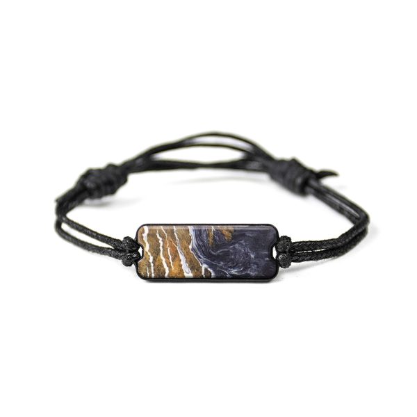 Classic Wood+Resin Bracelet - Tayler (Black & White, 628051) For Cheap