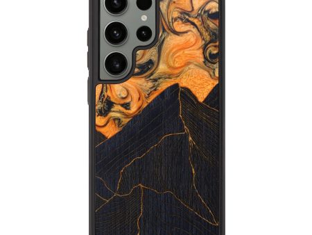 Galaxy S23 Ultra Wood+Resin Phone Case - Anitra (Lava, 624955) Fashion