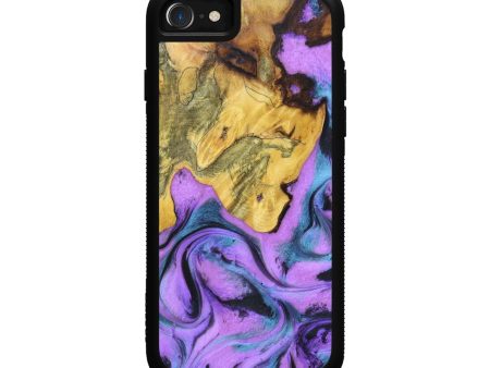 iPhone SE Wood+Resin Phone Case - Tamya (Purple, 624712) Online