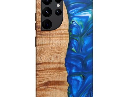 Galaxy S22 Ultra Wood+Resin Live Edge Phone Case - Brock (Artist Pick, 626634) For Sale